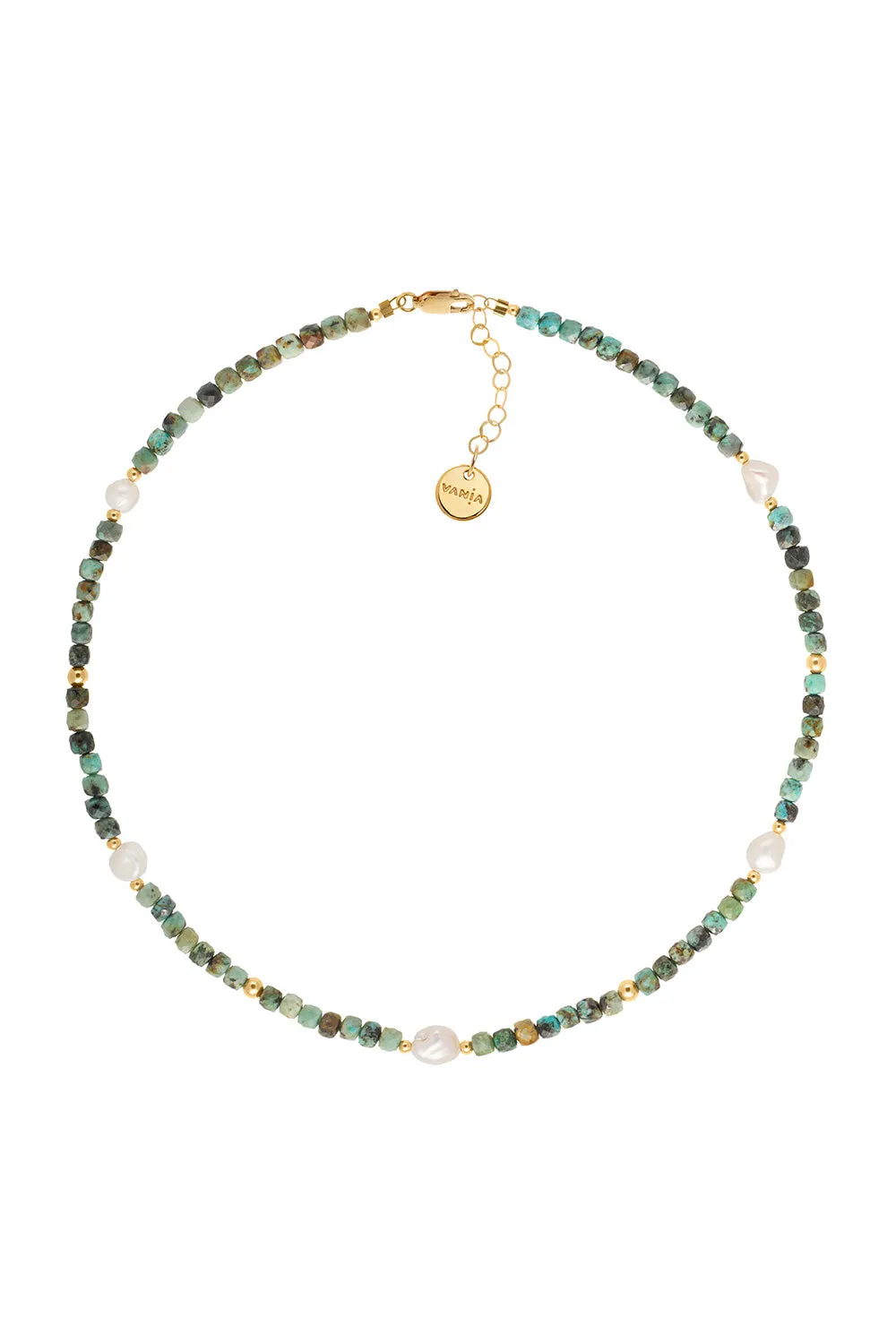 Turquoise with Pearl Necklace sold by Karen Walker