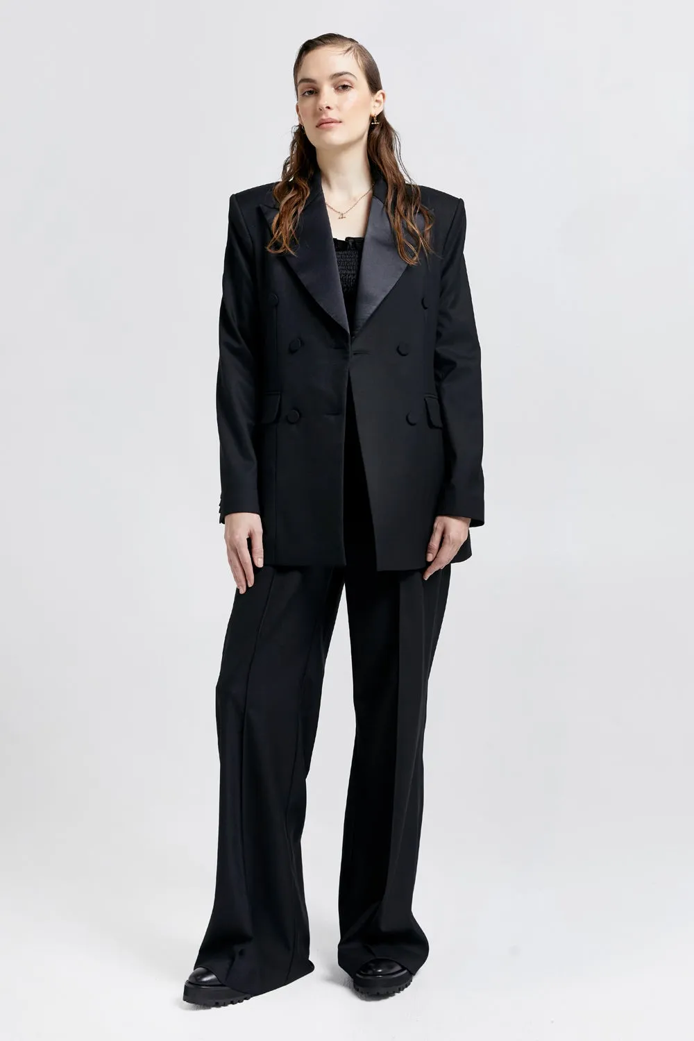 Tuxedo Double Breasted Blazer Black sold by Karen Walker product image thumbnail 3