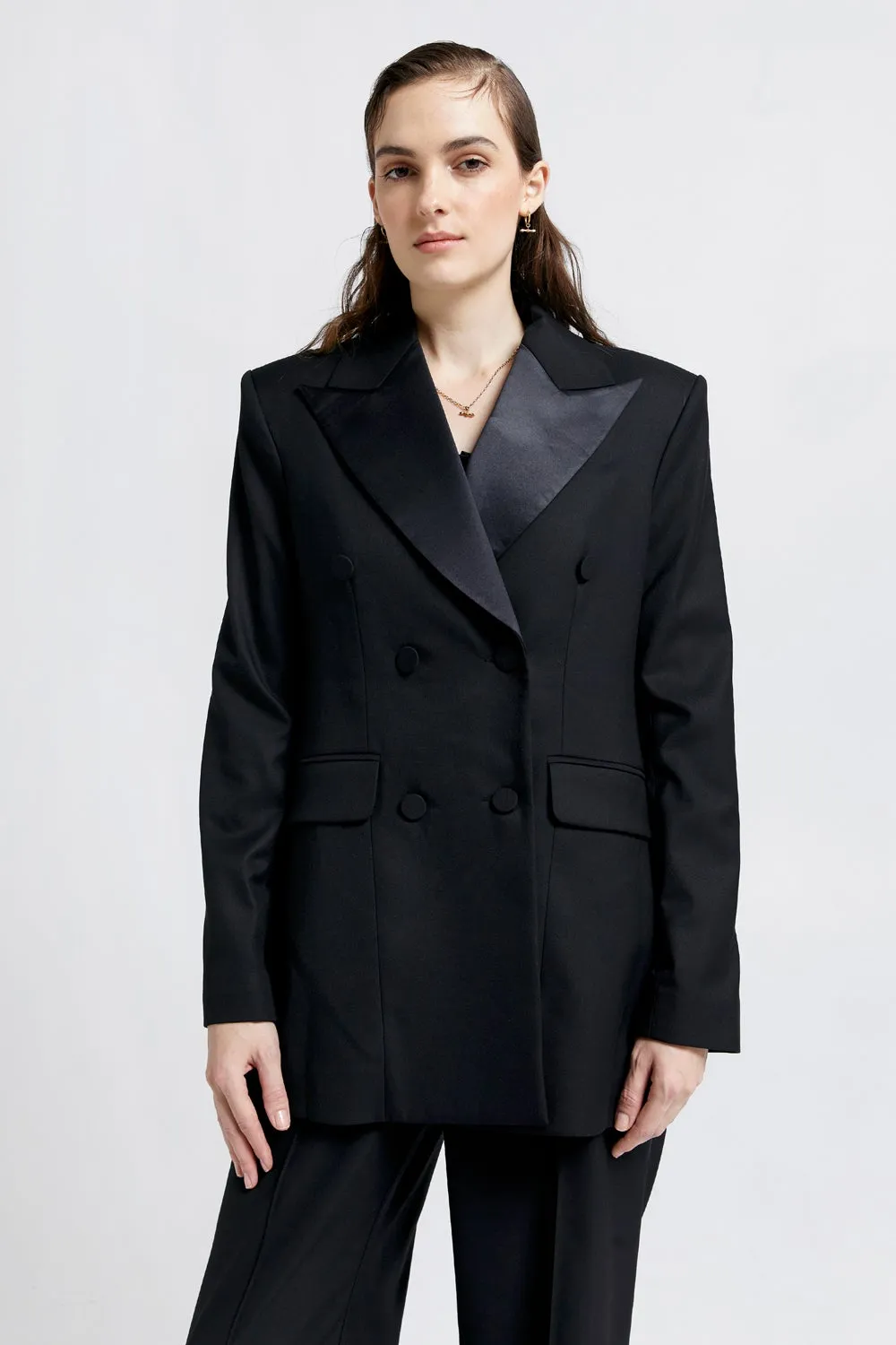 Tuxedo Double Breasted Blazer Black sold by Karen Walker product image thumbnail 2