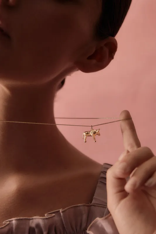 Ox Necklace Gold sold by Karen Walker