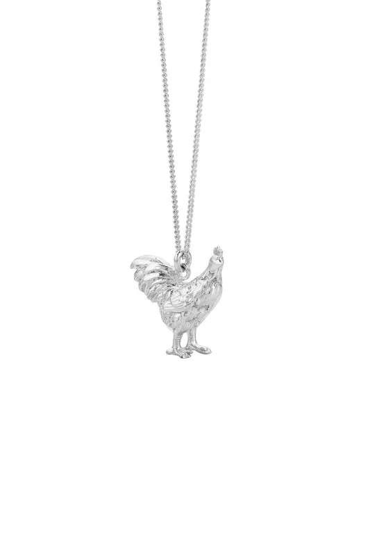 Rooster Necklace Silver sold by Karen Walker