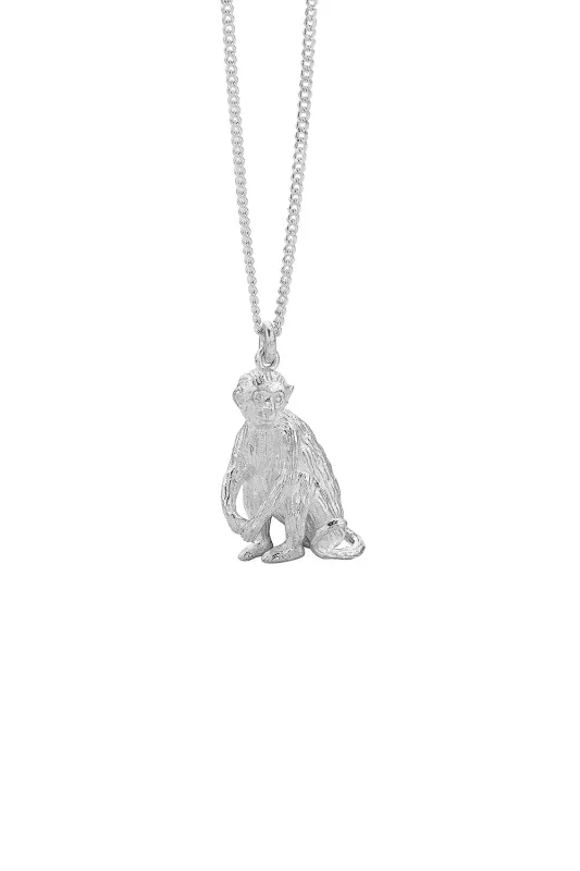 Monkey Necklace Silver sold by Karen Walker