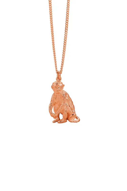 Monkey Necklace Rose Gold sold by Karen Walker