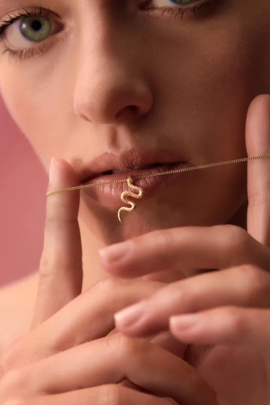 Snake Necklace Gold sold by Karen Walker