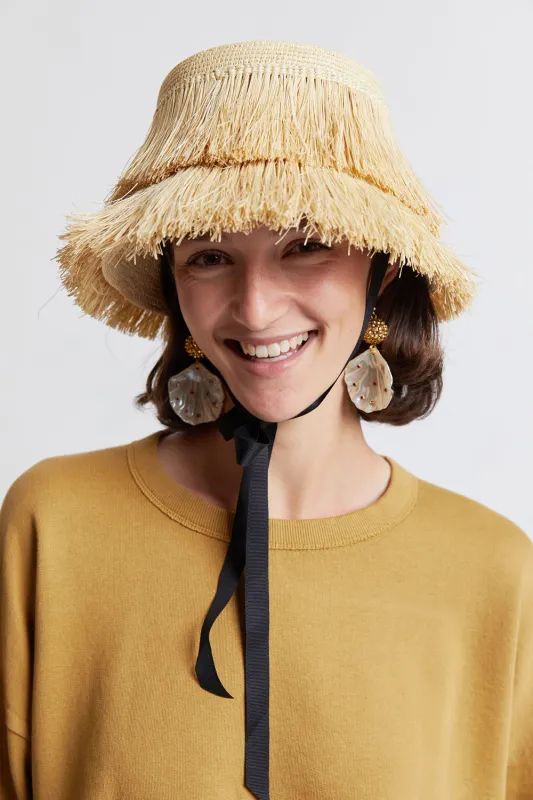 Lamp Shade Frayed Hat sold by Karen Walker