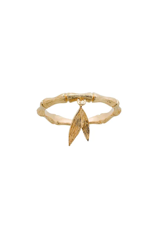 Bamboo Ring Gold sold by Karen Walker