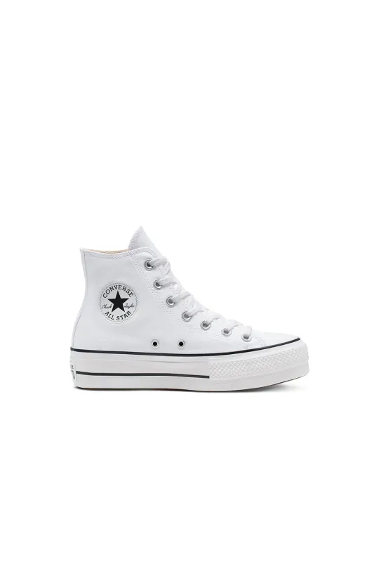 Chuck Taylor All Star Canvas Lift High Top White sold by Karen Walker