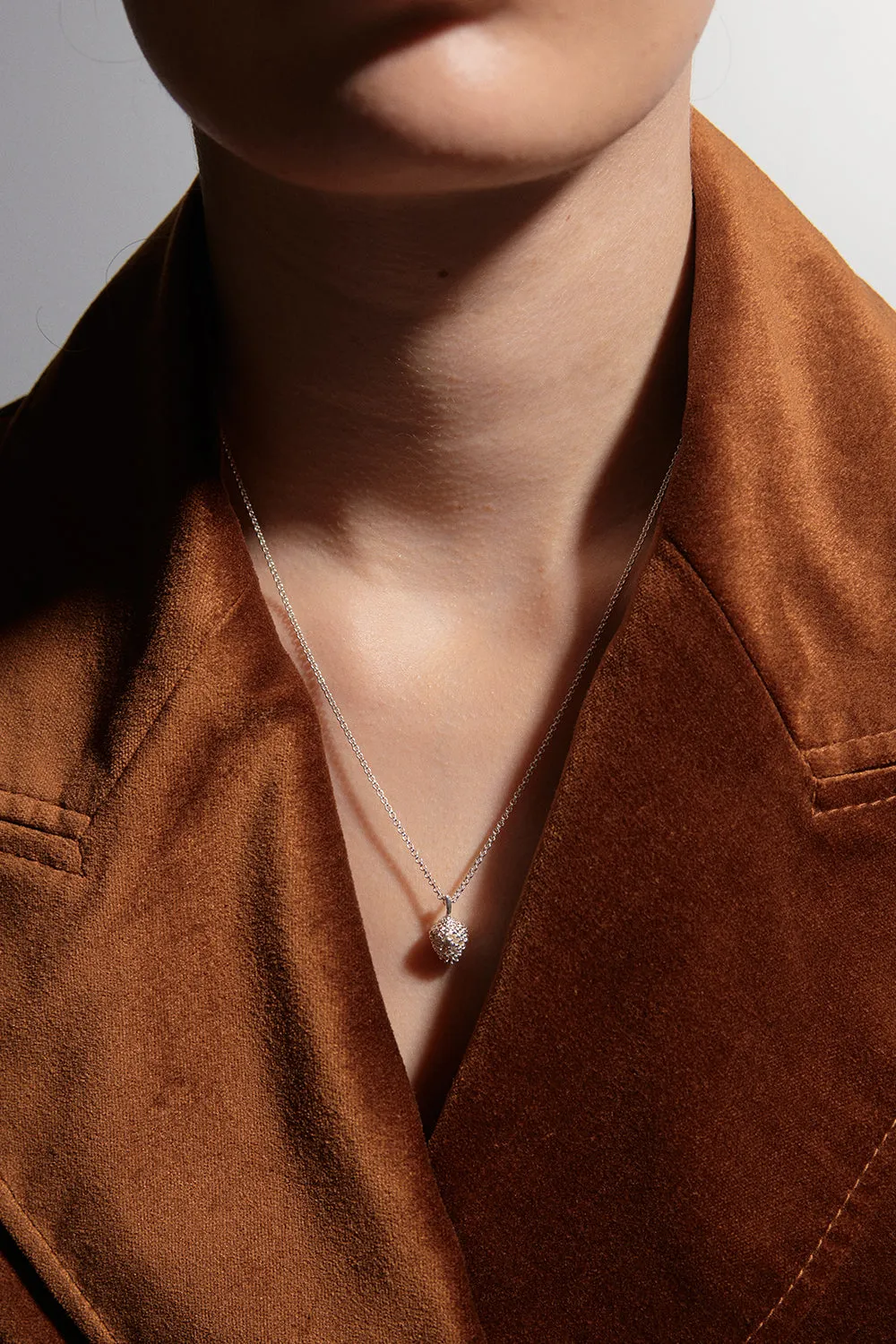 Pinecone Necklace Silver sold by Karen Walker