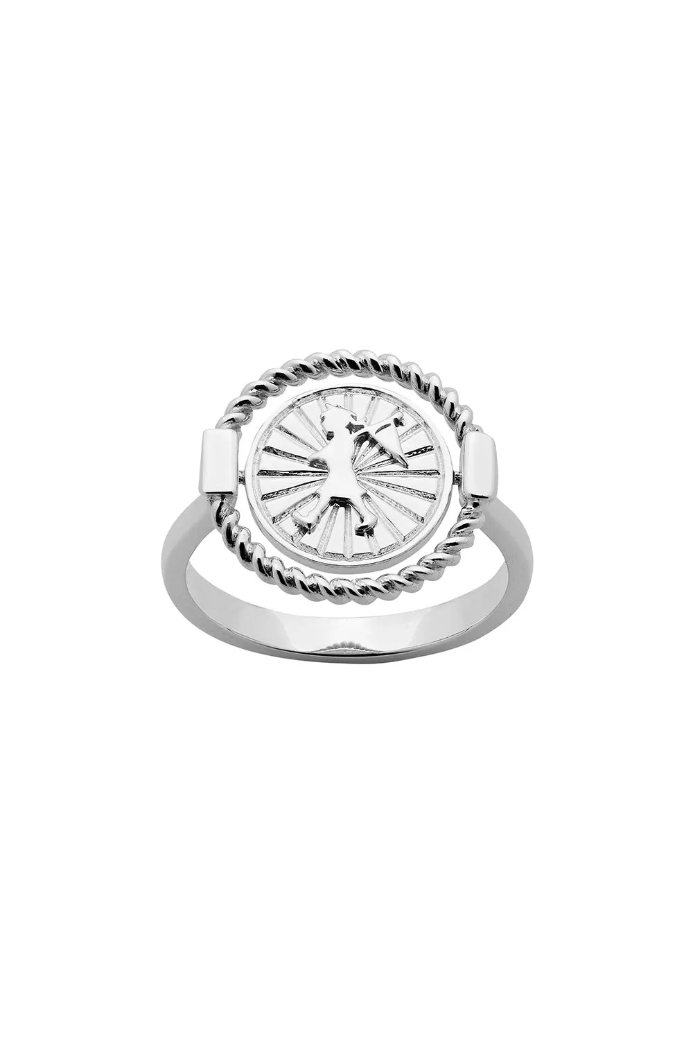 Voyager Spin Ring Silver sold by Karen Walker