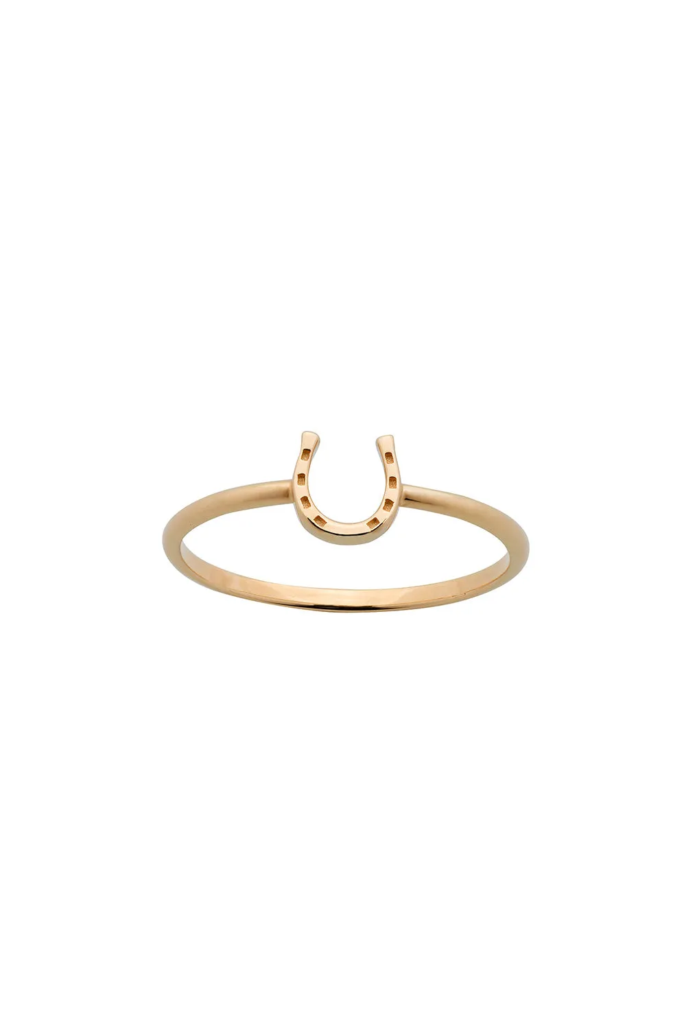 Mini Horseshoe Ring Gold sold by Karen Walker