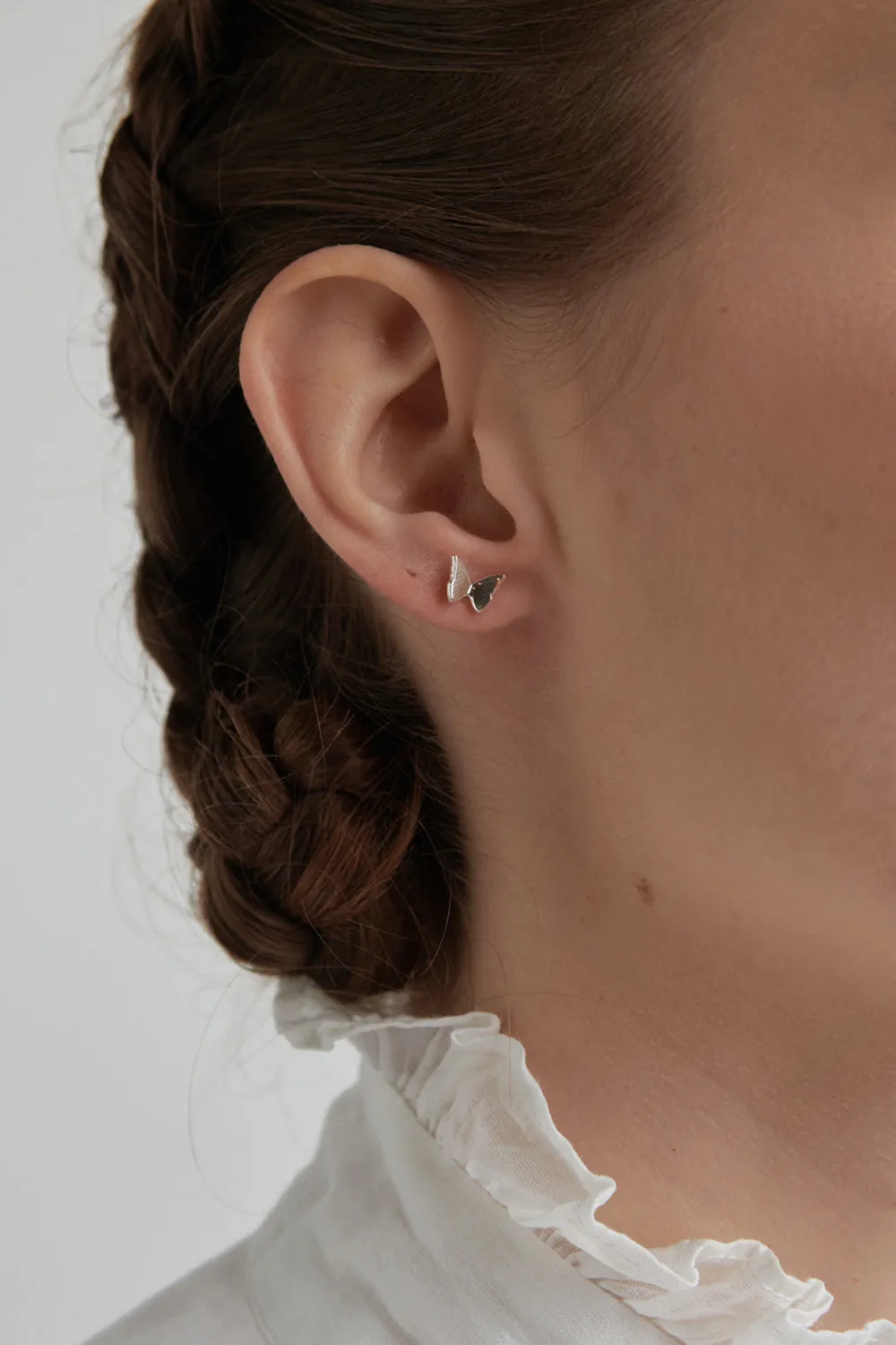 Mini Butterfly Studs Silver sold by Karen Walker product image thumbnail 2