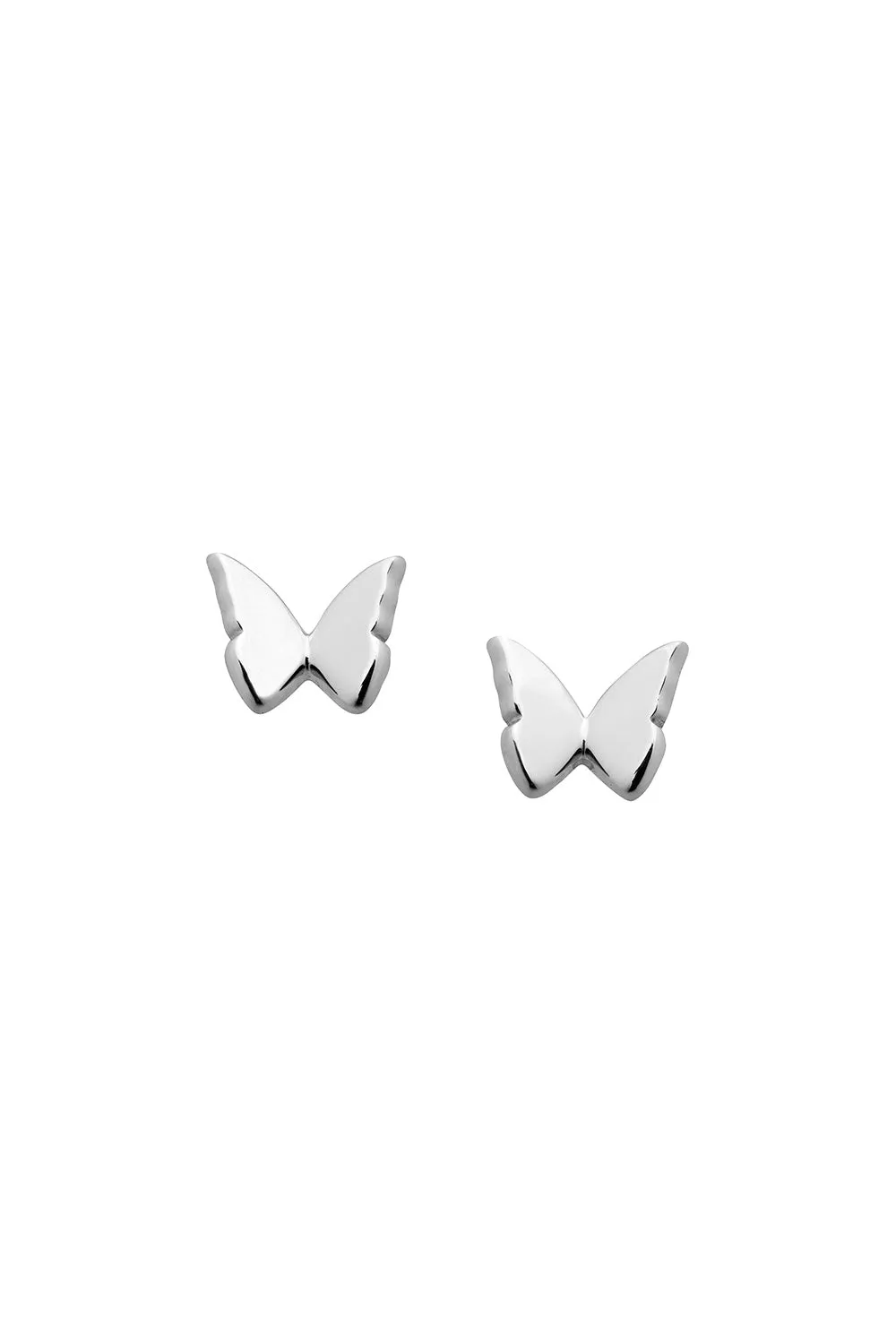 Mini Butterfly Studs Silver sold by Karen Walker