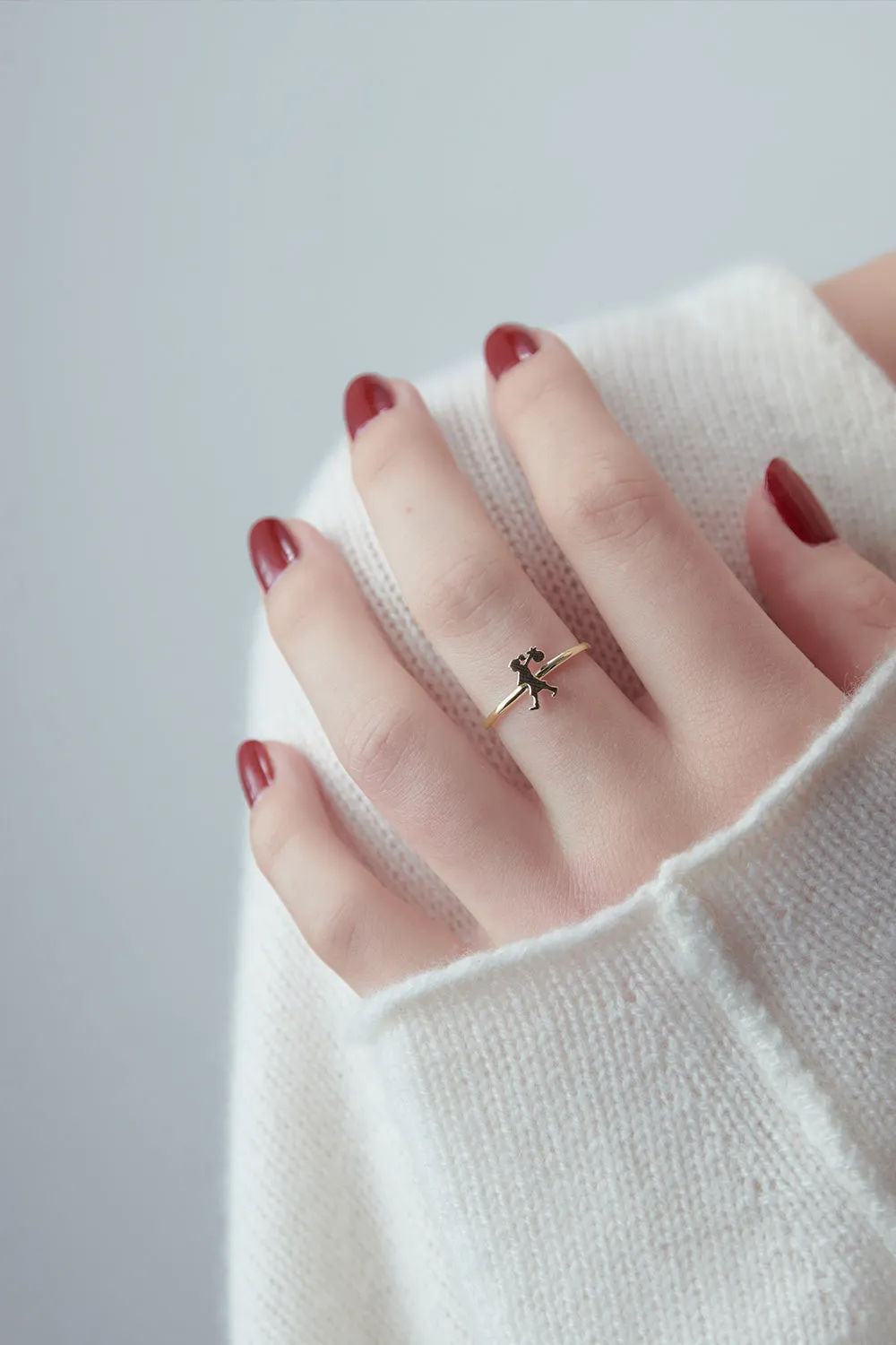 Mini Runaway Girl Ring Gold sold by Karen Walker product image thumbnail 2