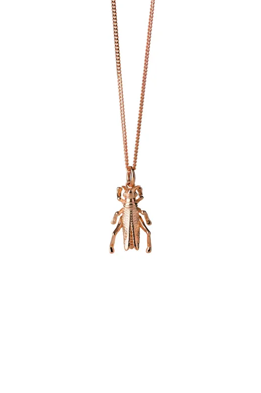 Grasshopper Necklace Rose Gold sold by Karen Walker