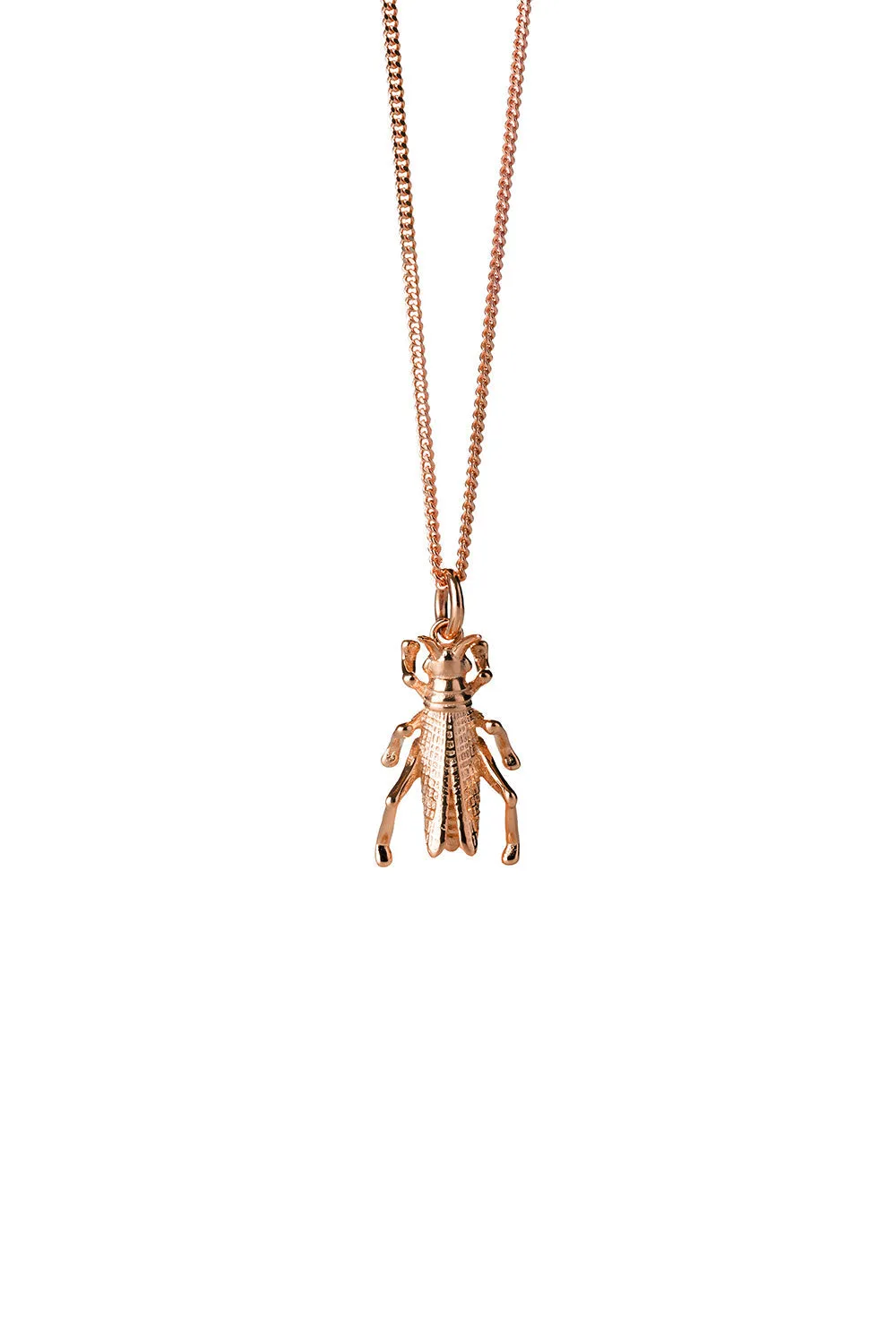 Grasshopper Necklace Rose Gold sold by Karen Walker