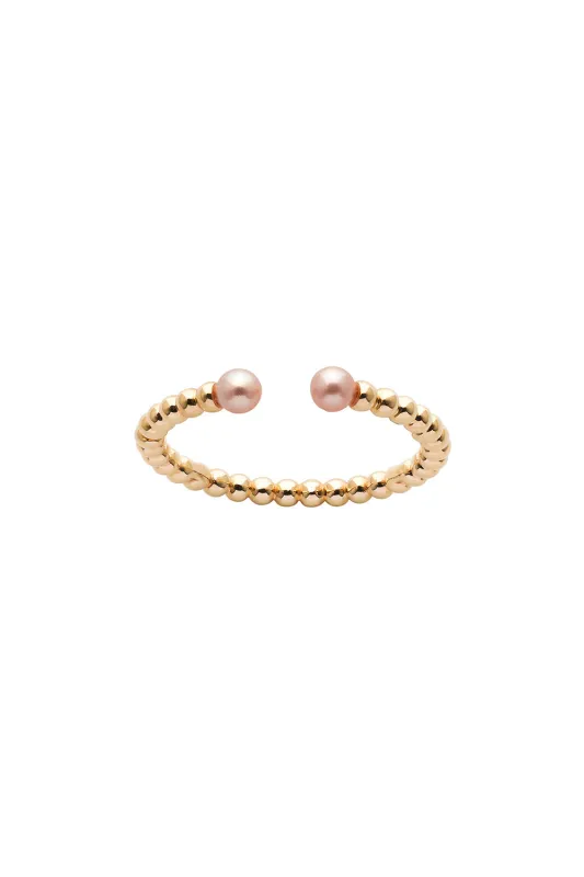 Split Wisdom Pearl Ring Gold sold by Karen Walker
