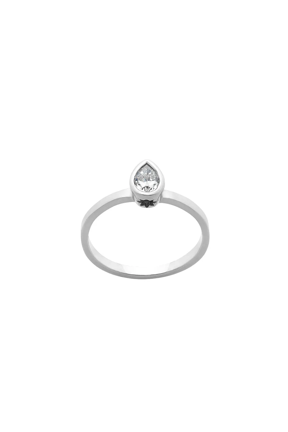 Diamond Pear Ring, 9ct White Gold, .25ct Diamond sold by Karen Walker