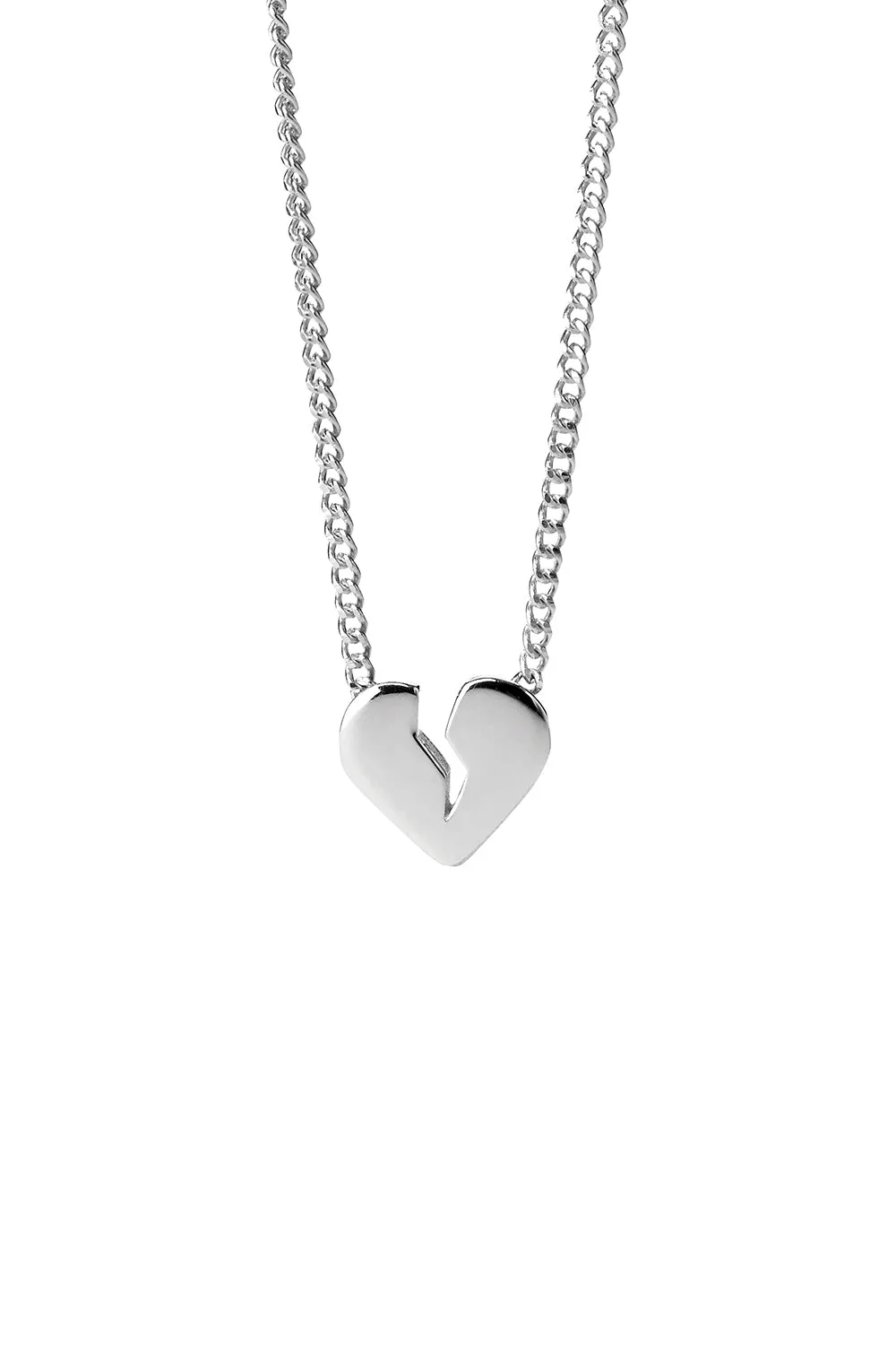 Broken Heart Necklace Silver sold by Karen Walker