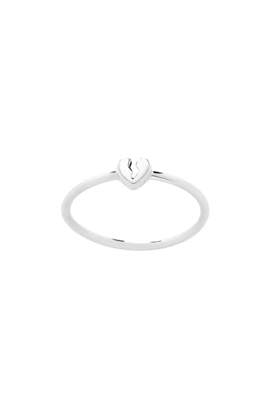 Broken Heart Ring Silver sold by Karen Walker