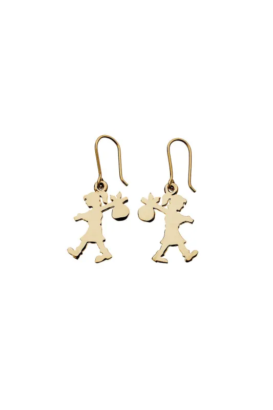Runaway Girl Earrings Gold sold by Karen Walker