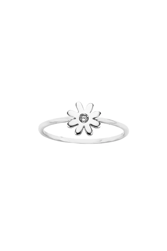 Mini Daisy Ring Silver sold by Karen Walker