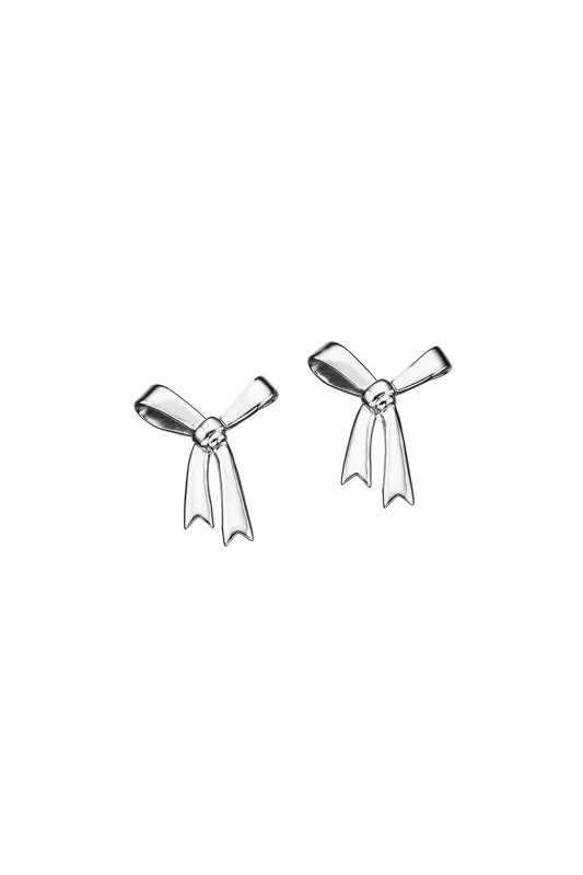 Bow Studs Silver sold by Karen Walker