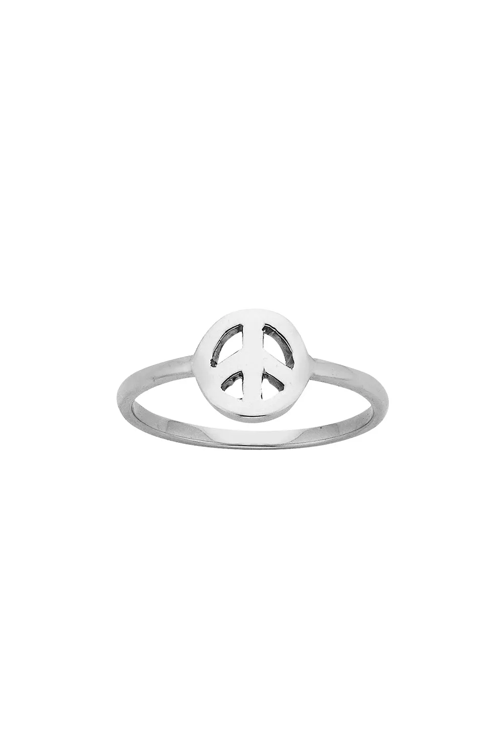 Mini Peace Ring Silver sold by Karen Walker