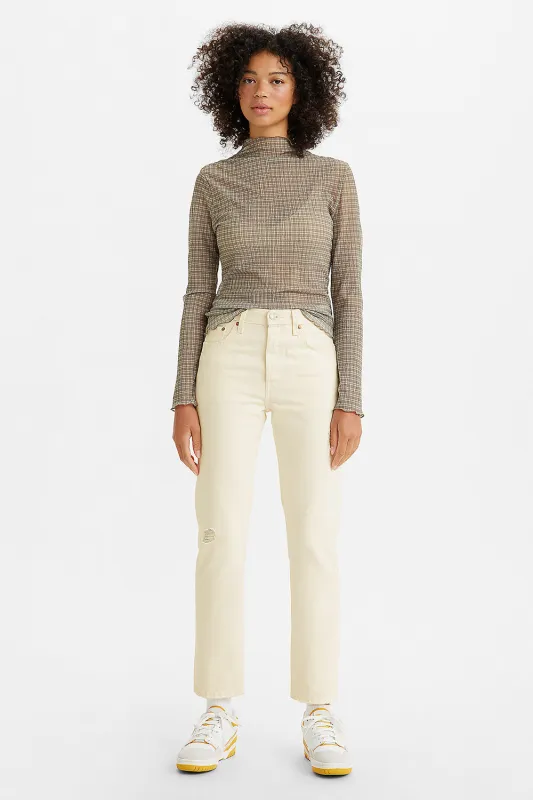 501® Original Cropped Jeans Ecru Booper sold by Karen Walker