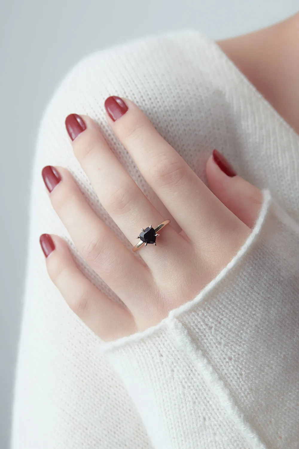 Cupid's Heart Ring Gold Onyx sold by Karen Walker product image thumbnail 2