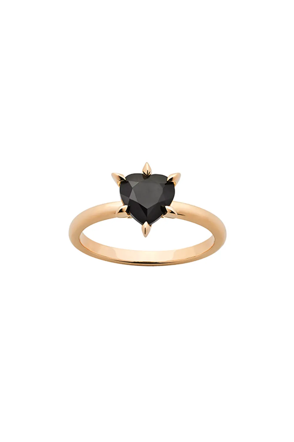Cupid's Heart Ring Gold Onyx sold by Karen Walker