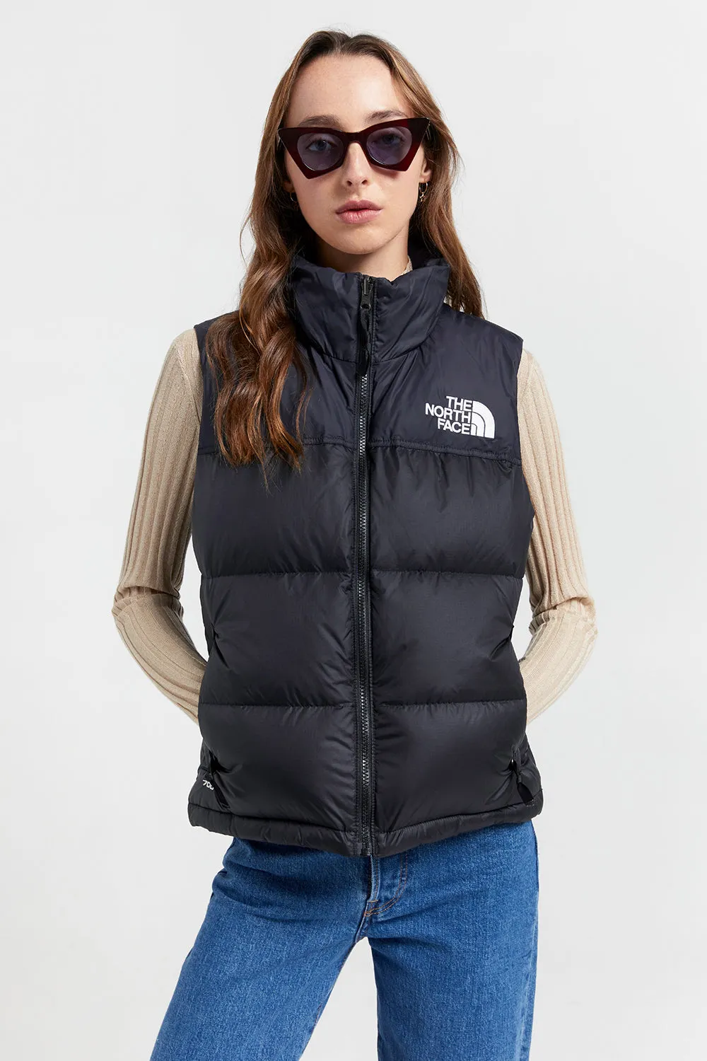 1996 Retro Nuptse Vest Recycled Black sold by Karen Walker