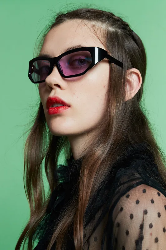 Superhero Black with Violet Tint made by Karen Walker