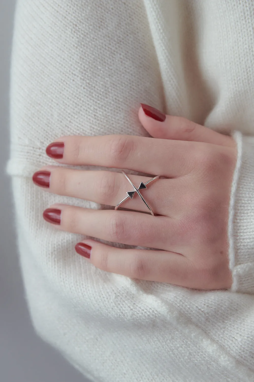 Atomic Arrows Ring Silver sold by Karen Walker product image thumbnail 2