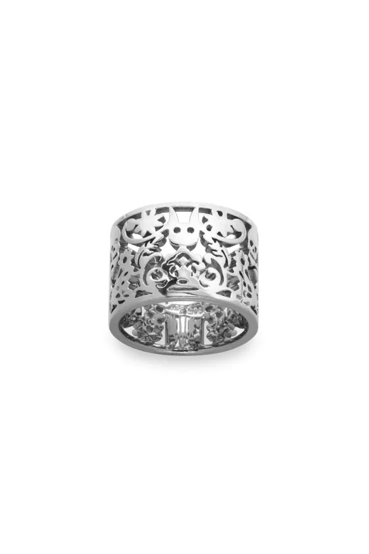 Filigree Ring Silver 15mm sold by Karen Walker