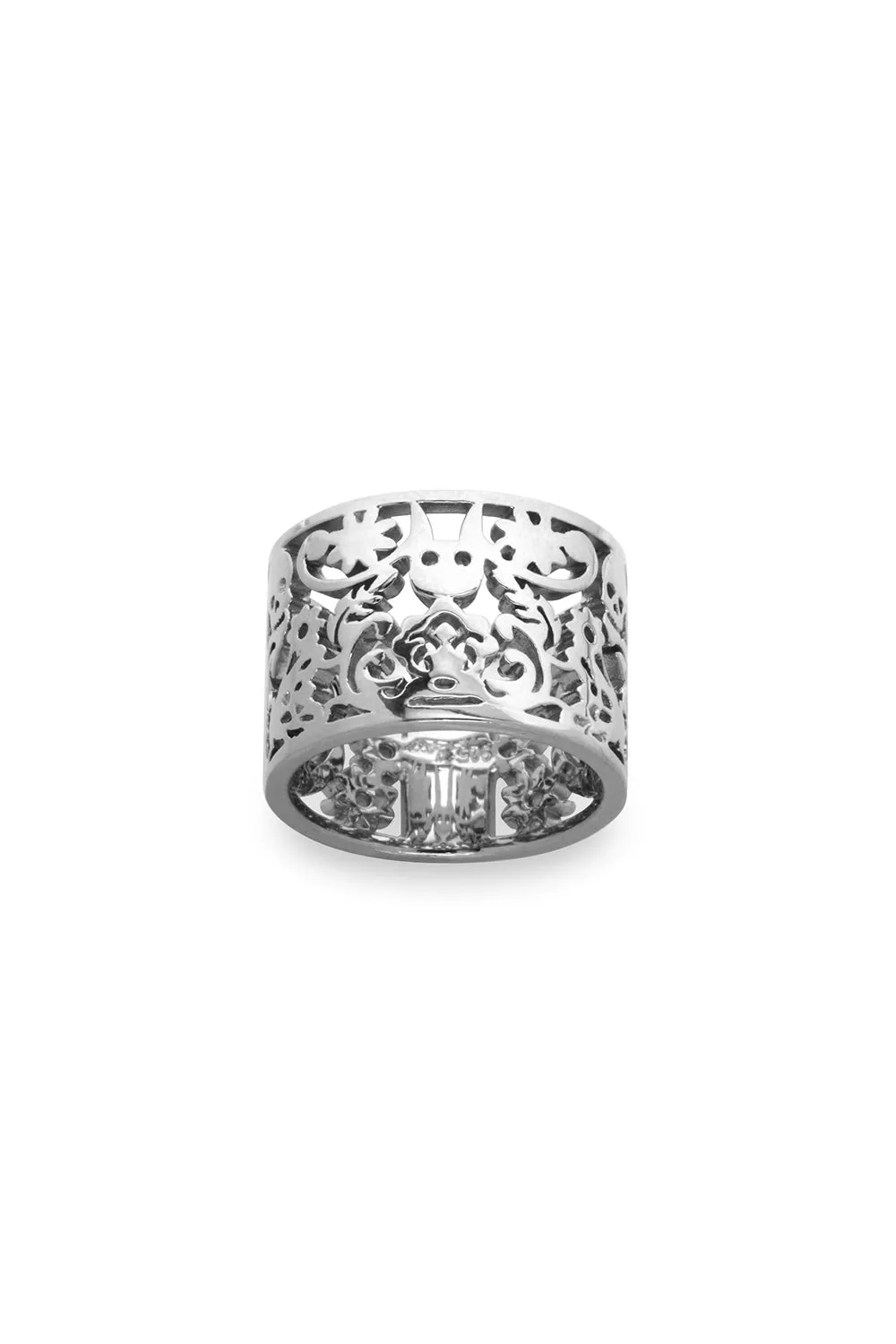 Filigree Ring Silver 15mm sold by Karen Walker