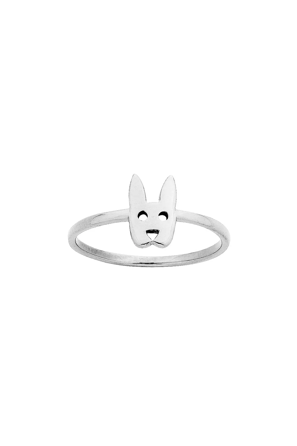 Mini Rabbit Ring Silver sold by Karen Walker