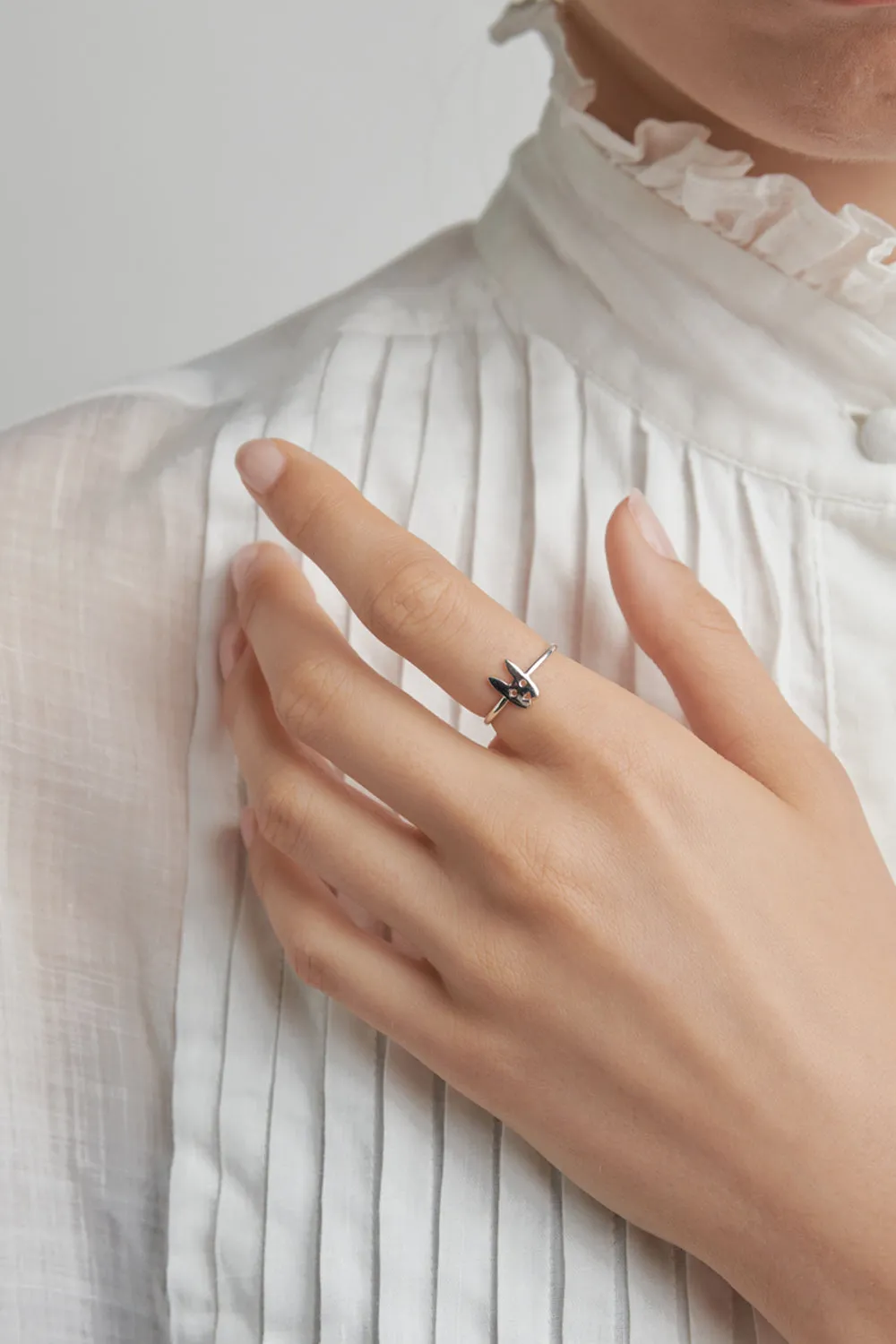 Mini Rabbit Ring Silver sold by Karen Walker product image thumbnail 2