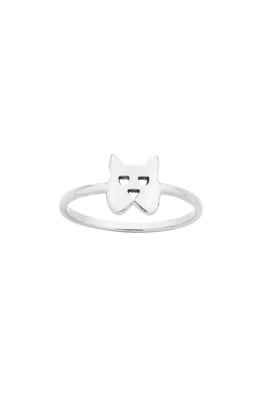 Mini Dog Ring Silver sold by Karen Walker