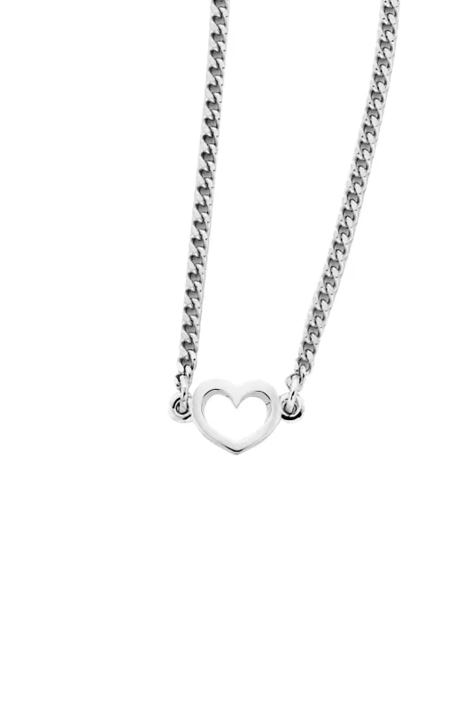 Mini Heart Necklace Silver sold by Karen Walker