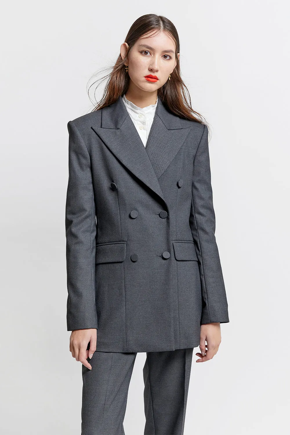 Double Breasted Blazer Dark Grey sold by Karen Walker product image thumbnail 2