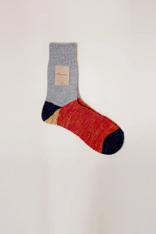 Heel Switching Dralon Wool Socks Gray sold by Karen Walker