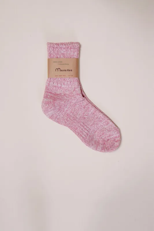 Organic Low Gauge Pastel Rib Socks Peach sold by Karen Walker