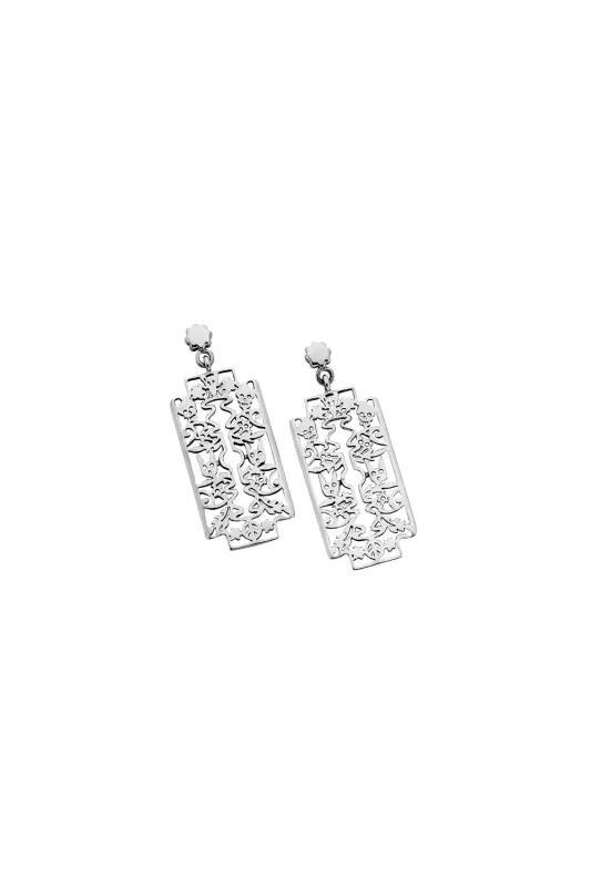 Razor Earrings Silver sold by Karen Walker