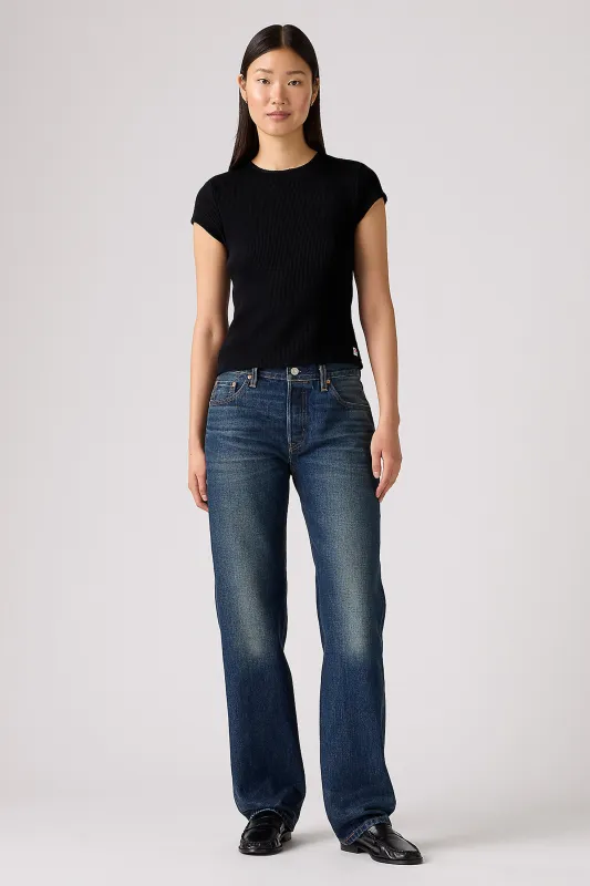 501 '90s Slevedge Jeans Educate In Arts Dark Wash sold by Karen Walker