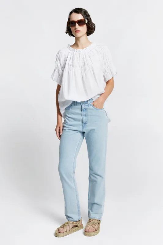 Wellthread® '70s High Straight Jeans Faded Violet Wipeout sold by Karen Walker