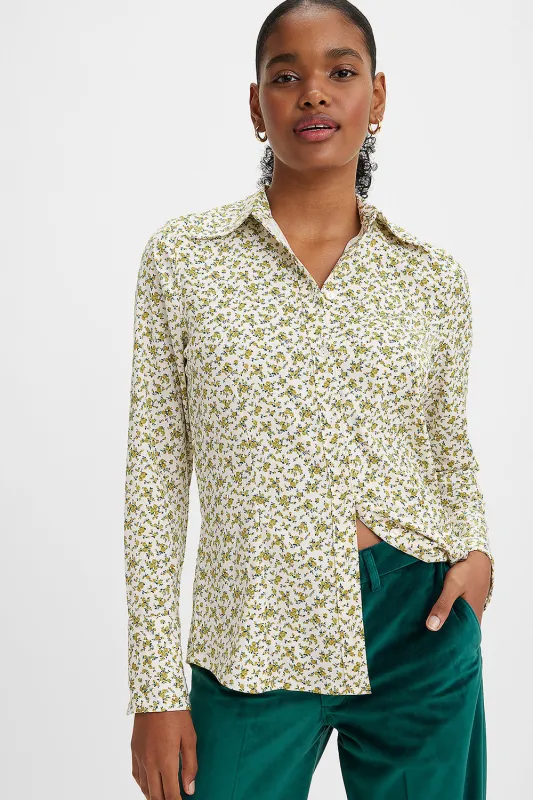 Maeve Blouse Elodie Floral Moss made by Karen Walker