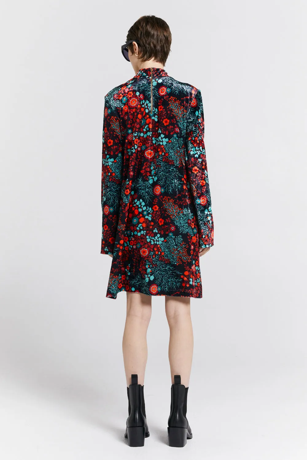 Electric Velvet Dress Black Multi sold by Karen Walker product image thumbnail 3