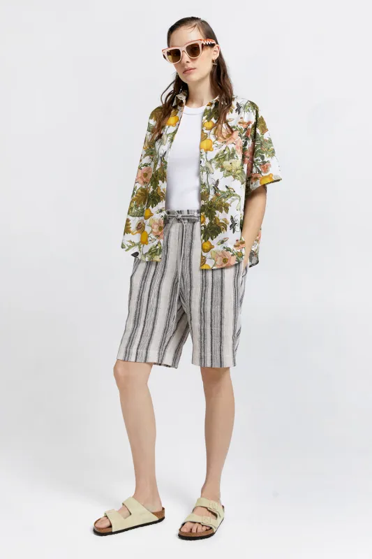 Palazzo Shorts Natural/Black sold by Karen Walker