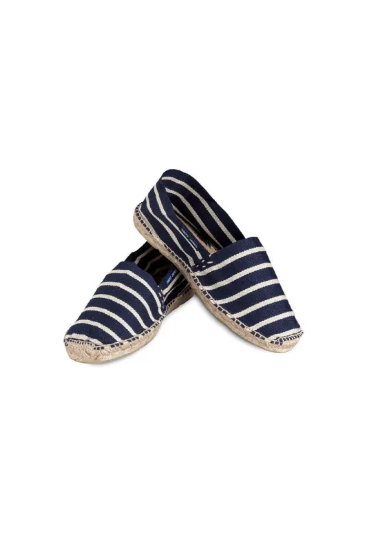 Striped Espadrilles Marine/Blanc sold by Karen Walker