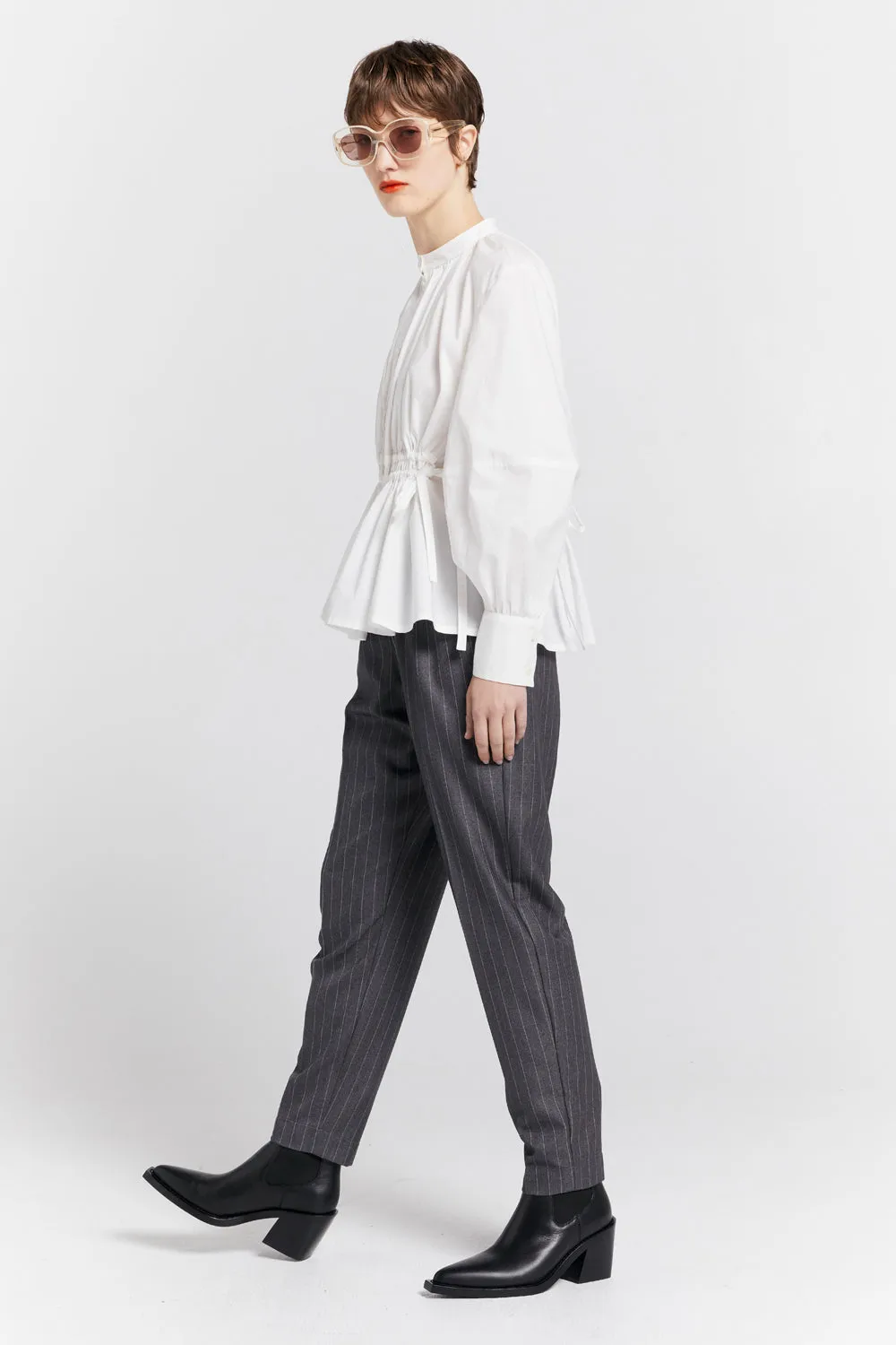 Nico Trousers Pinstripe Charcoal sold by Karen Walker product image thumbnail 2